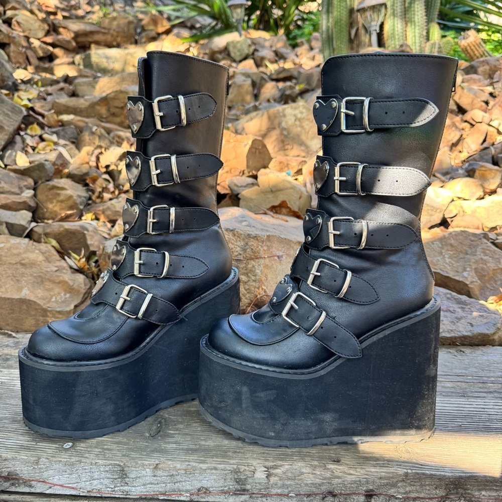 Demonia Lovesick Trinity Boots - Picture 7 of 11